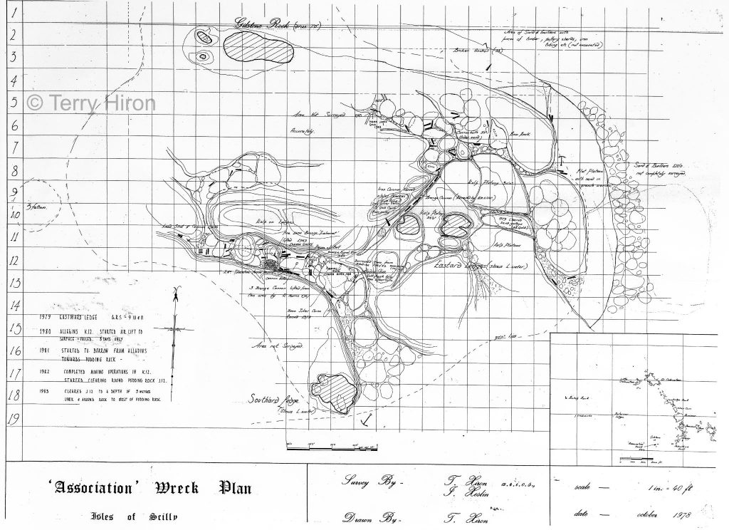 Black and white line drawing – the site plan